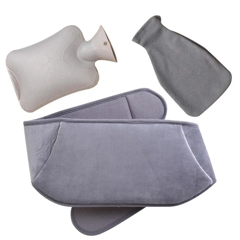 

Hot Water Bag Warm Water Pouch With Soft Waist Cover Hot Water Pack For Neck Shoulders Legs Menstrual Cramps Hand Warmer