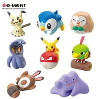 japan anime re ment gashapon capsule candy toy pocket monster pokemon piplup ditto pikachu usb cable data line decoration