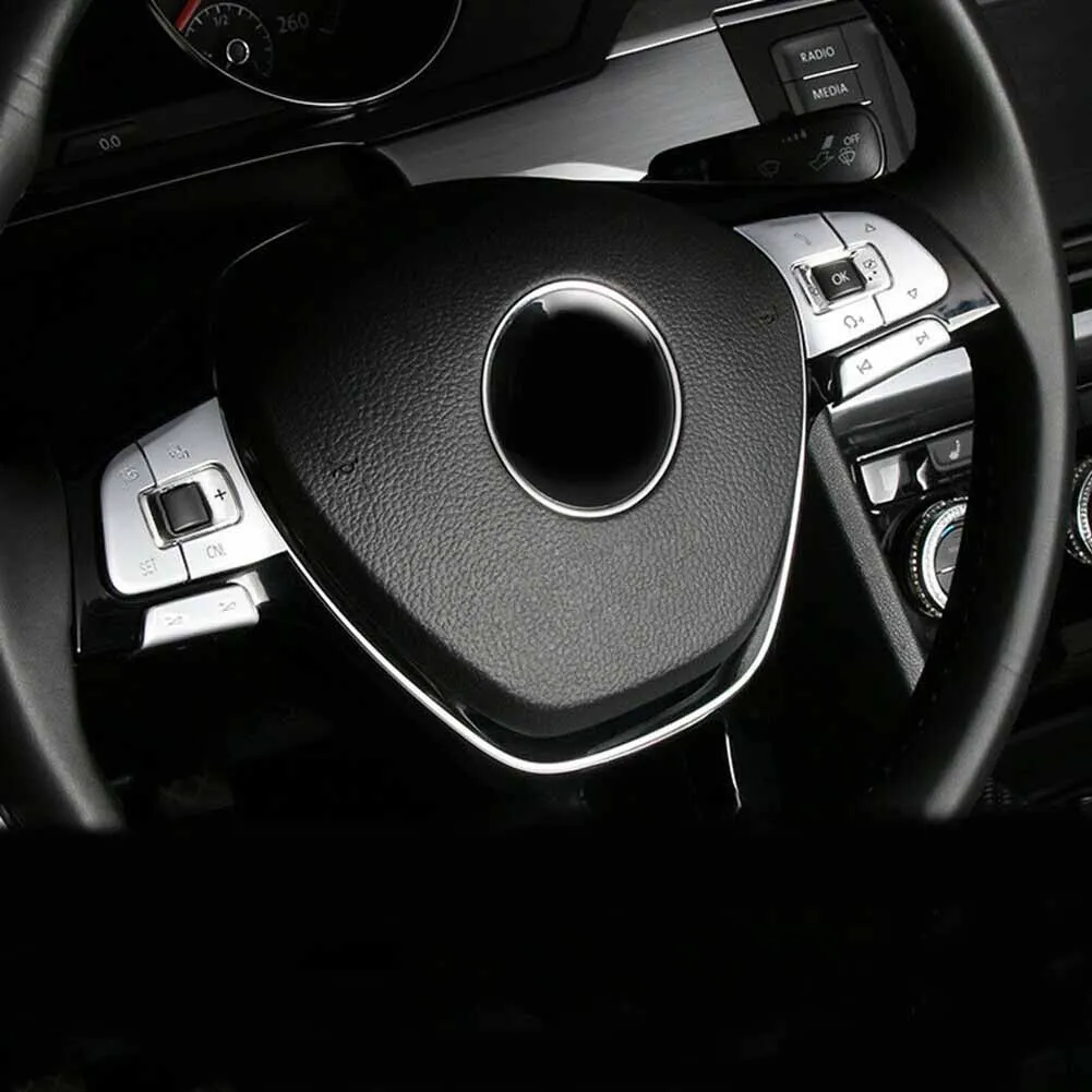 

Durable Switch Cover Trim Control Button Interior Parts Replacement Silver