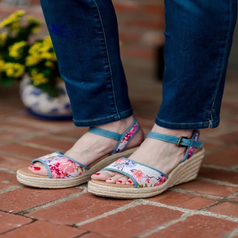 Printed Espadrille Wedge, Women's