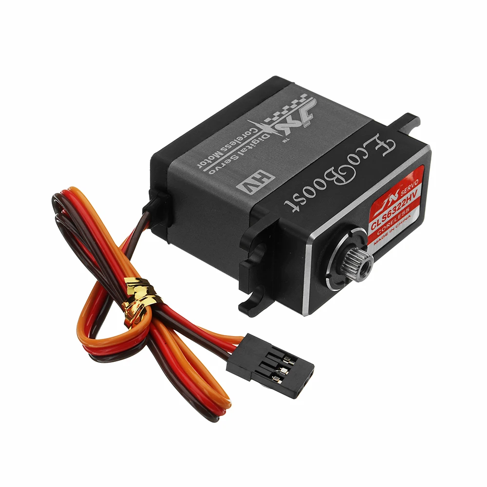

JX Ecoboost CLS6322HV 21KG Large Torque 180° CNC Aluminium Shell Metal Gear Digital Coreless Servo