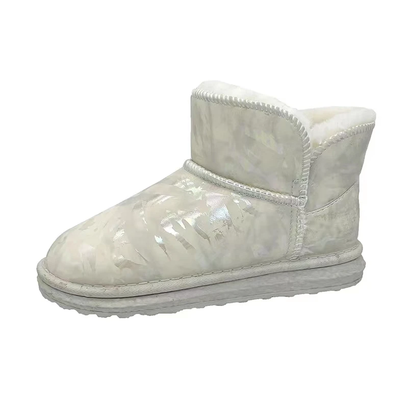 Snow Boots Women Winter 2022 New Plus Velvet Woman Shoes Warm Boots Thick Cotton Shoes Furry Black Women Boots Botas De Mujer