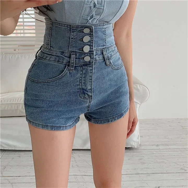

Hot Summer High Waisted Jeans for Women Korean Fashion Straight Baggy Mom Stretchy Mom Jeans Denim Pants
