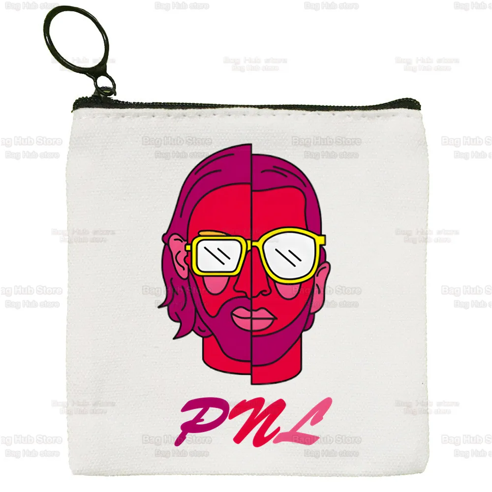 Le Monde Chico Album PNL Rapper Coin Purse Female Fabric Small Purse Mini Clutch Bag Cute Canvas Key Case Coin Purse