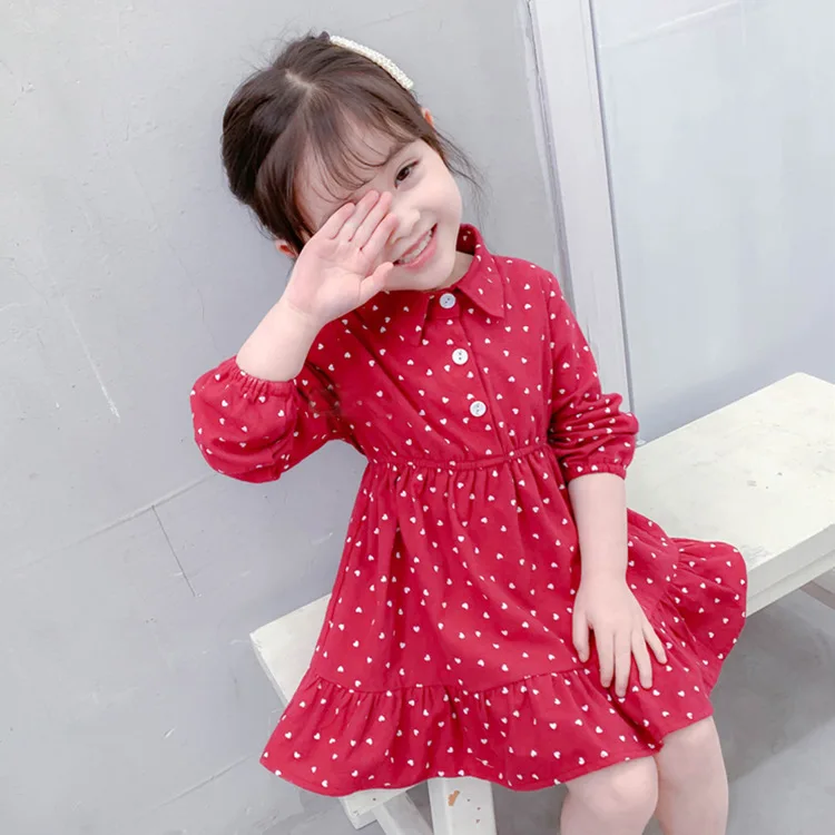 

Girls' New Korean Style Autumn Lace Dress Kids Dresses for Girls Kids Clothes Flower Girl Dresses