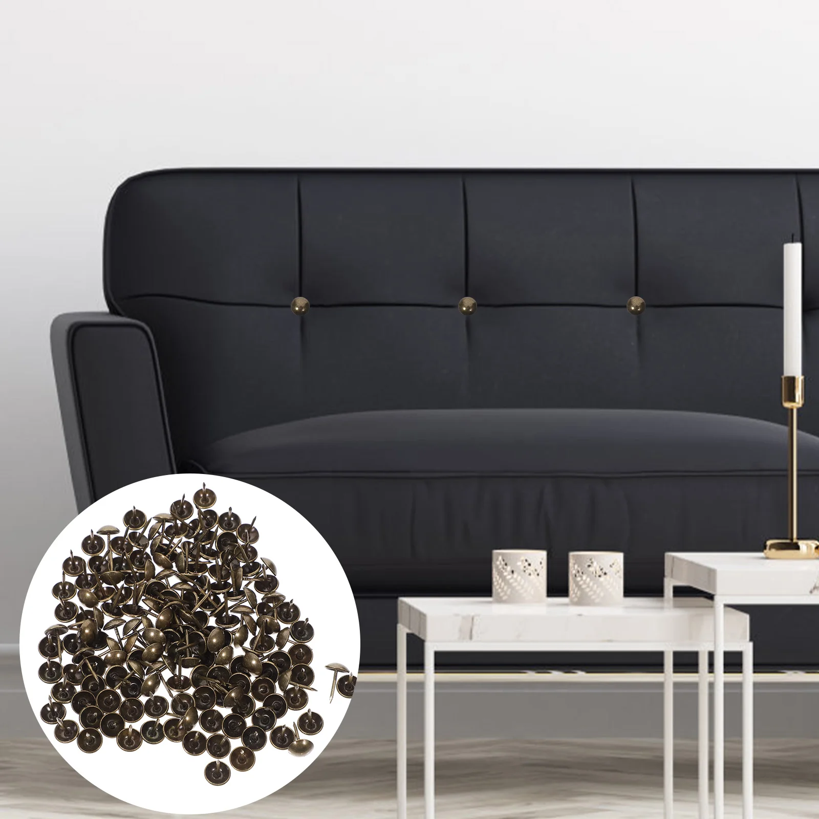 

Tacks Upholstery Decorative Furnitureiron Accessory Nail Heads Vintage Thumb Bed Headboard Retro Nails Push