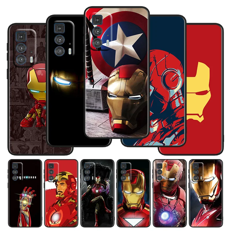 

Marvel Iron Man Phone Case For Motorola G 200 100 71 60S 51 50 41S 40 31 30 10 9 8 Fusion Power Lite Plus Black