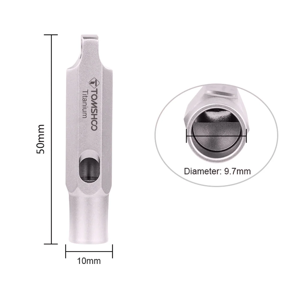 Титановый свисток TOMSHOO аварийные свистки для выживания со шнурком громкие