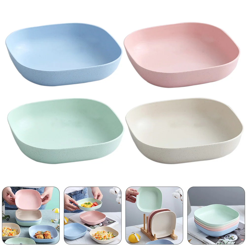 

4 Pcs Sauce Containers Seasoning Bowl Cake Container Baby Feeding Bowl Cutlery Tray Wasabi Plate Snack Tray