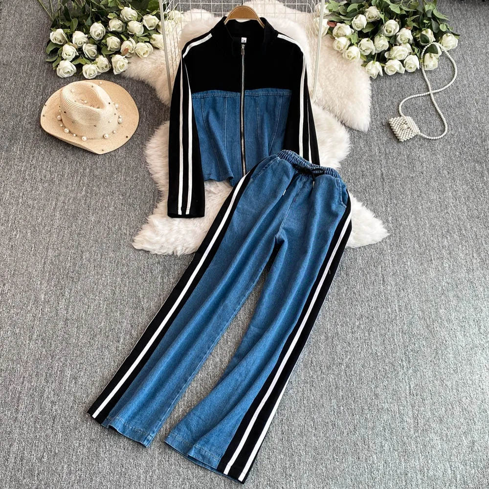 Neploe Европейская Водолазка с длинным рукавом Повседневные комплекты топы