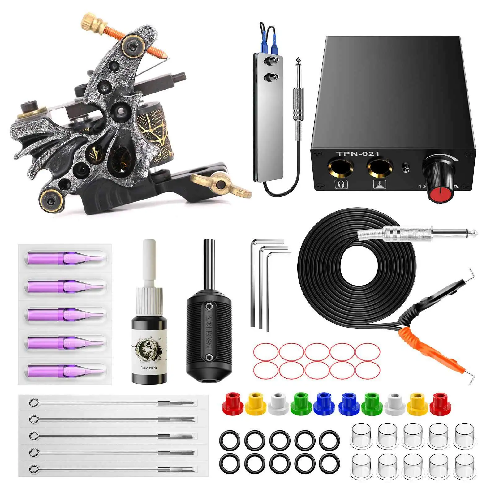 Профессиональный набор для тату-машинки чернил мощный захват инструментов