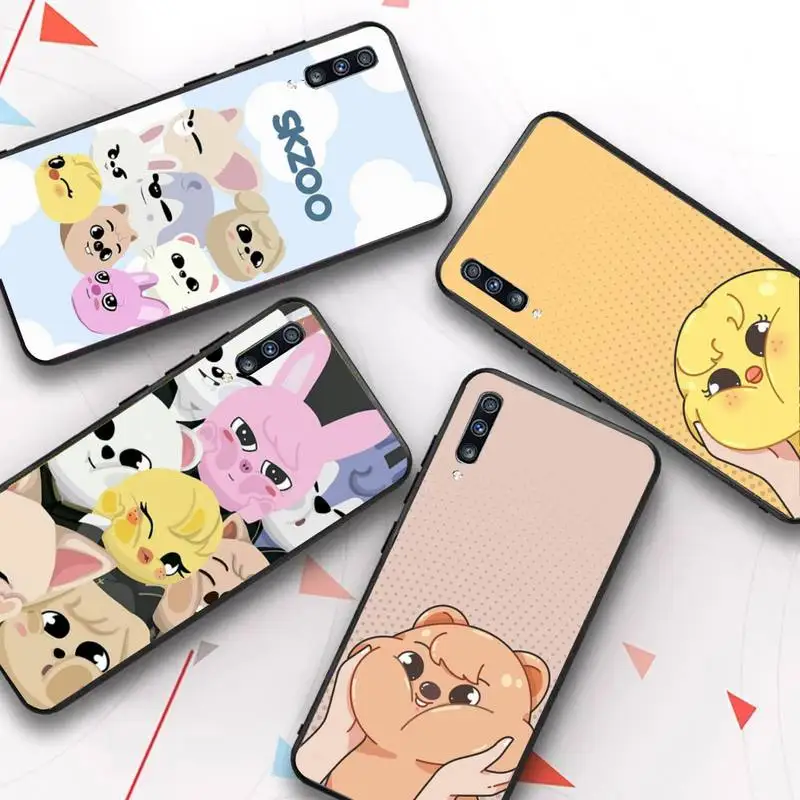 

Hot Kpop Stray kids skzoo Phone Case for Samsung A51 A30s A52 A71 A12 for Huawei Honor 10i for OPPO vivo Y11 cover