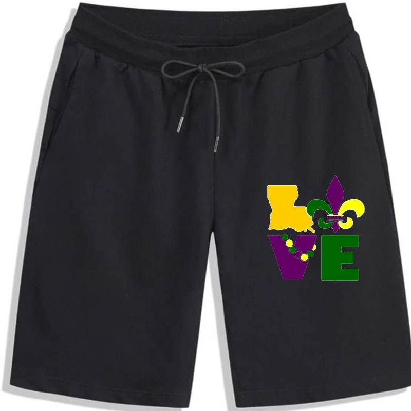 

Новые Шорты I LOVE MARDI Гра, Луизиана, США, чистый хлопок, EM1(1)