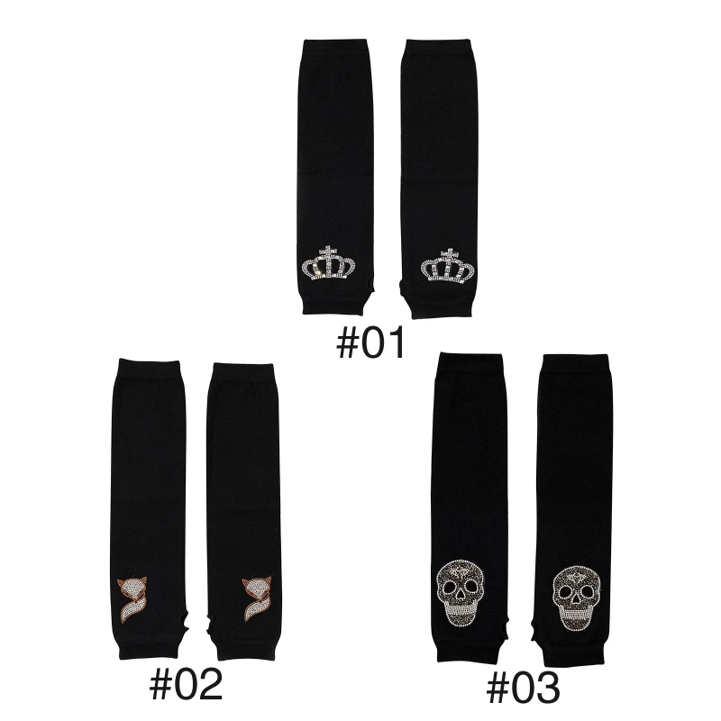 

HXBA Punk Arm Sleeves With Thumb Holes Cover Shield Unisex UV Sun Protection