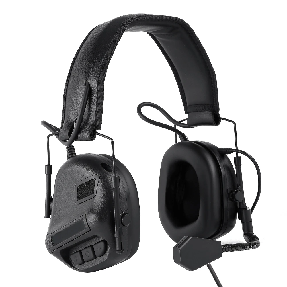 Tactical Headphones Hunting Head-Mounted Communication Noise Canceling Headset Hearing Sound Pickup Noise Reduction Protective
