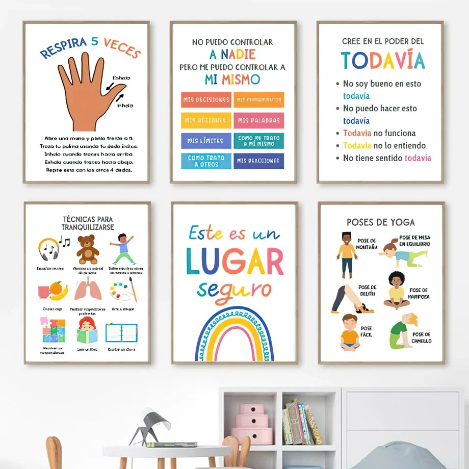 Испанский успокаивающий уголок психология умственное здоровье настенная