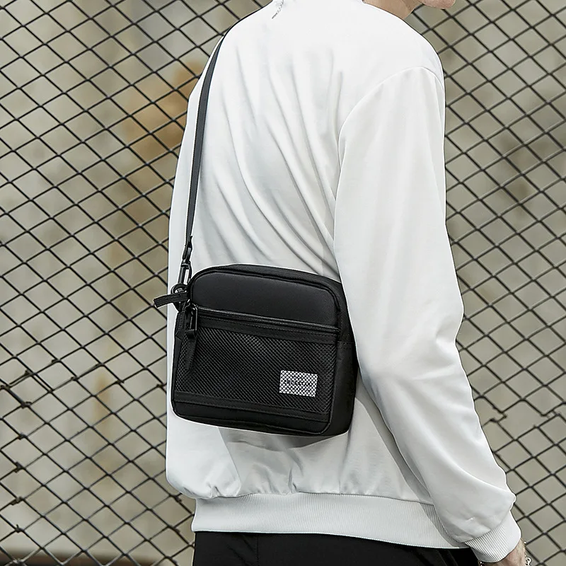

Men's Cross Shoulder Bag Small Canvas Crossbody Bags for Man Oxford Cloth Fashion Sling Messenger Phone Bags Male Sports Handbag