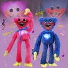 Светящаяся Поющая плюшевая игрушка Huggy Wuggy, игра с Маком, игровой персонаж, плюшевая кукла, страшная игрушка, мягкие игрушки, подарок на день рождения, игрушки