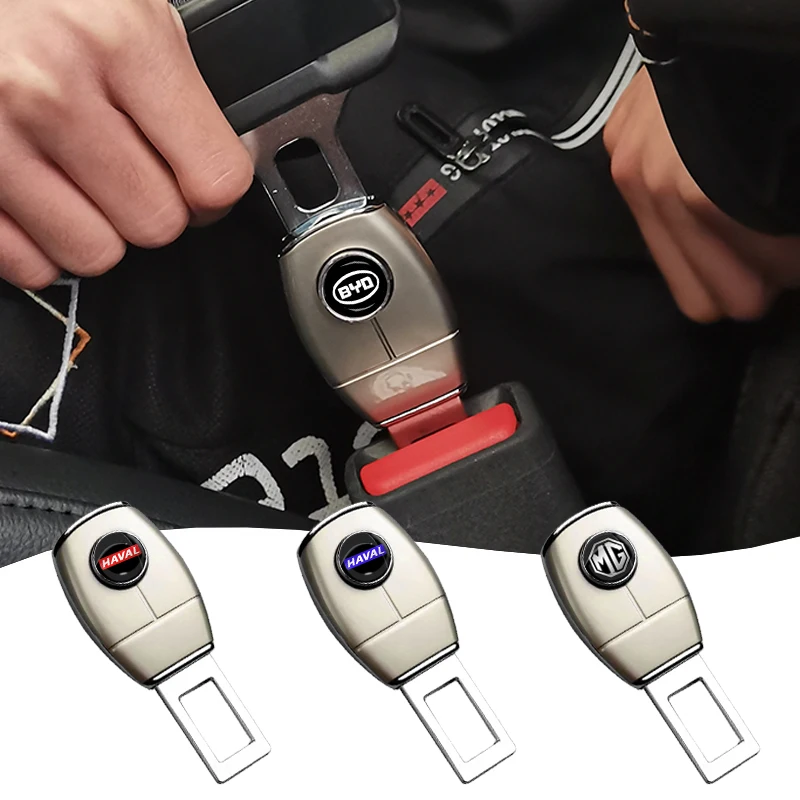 

1/2Pcs Car Logo Seat Belt Metal Extension Buckle For Land Rovers Rangesrover sport defender freelander 2 DISCOVERY Accessories