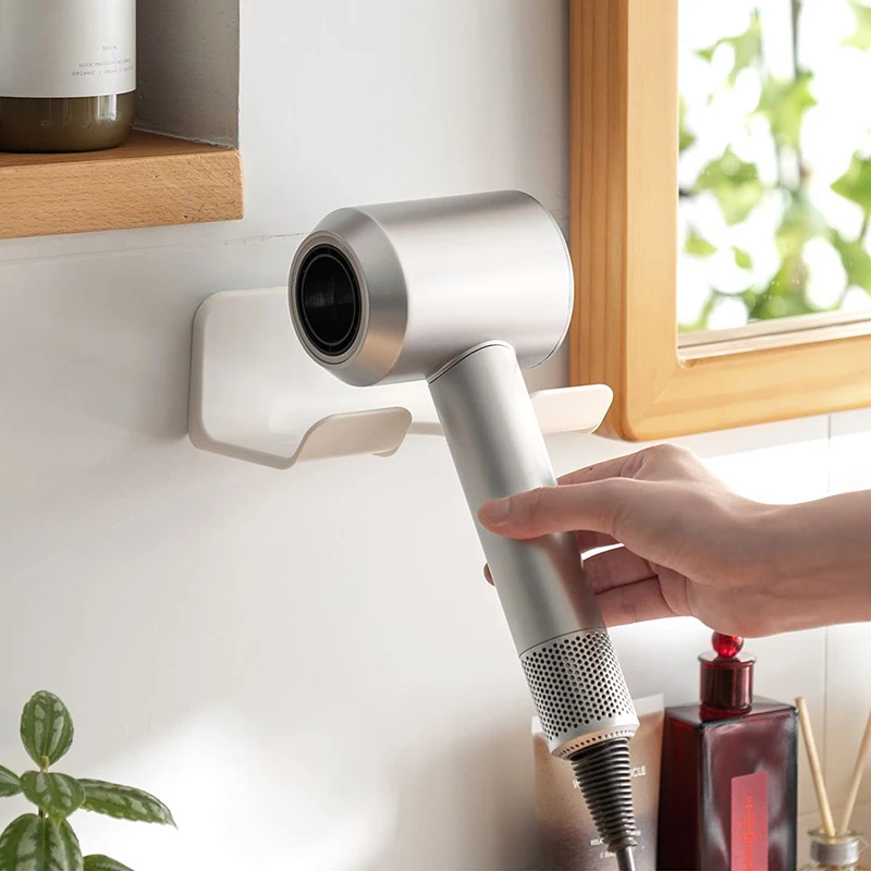 hair dryer holder wall mounted bathroom organizer hair dryer storage rack multifunction wall shelves for bathroom accessories free global shipping