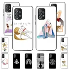 Мягкий чехол для телефона Yoga Girl для Samsung Galaxy A72 A52 A32 A51 5G A50 A70 A71 A22 A21S A31 A40 A41 A11 A12 A20E A42 A7 A9, чехол