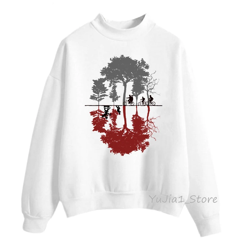 

New Stranger things 4 hoodie women’s sweatshirt turtleneck white hoody pullover autumn winter warm hoodies graphic sweatshirts