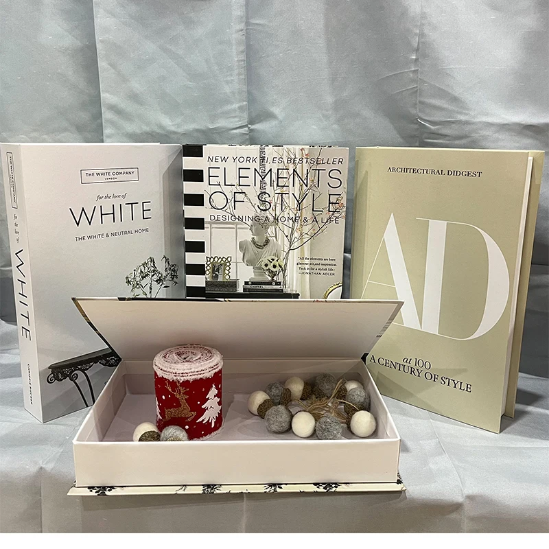 

Luxury Fake Books for Decoration Openable Simulation Book Storage Box Coffee Table Books Villa Hotle Home Decor Shooting Props