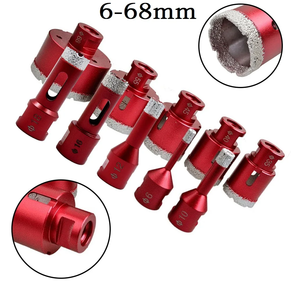 

6mm-68mm Dry Diamond Drill Bit M14 Dry Diamond Drill Bits For Angle Grinder Porcelain Granite Tile Glass Ceramic Saw Drill Bit