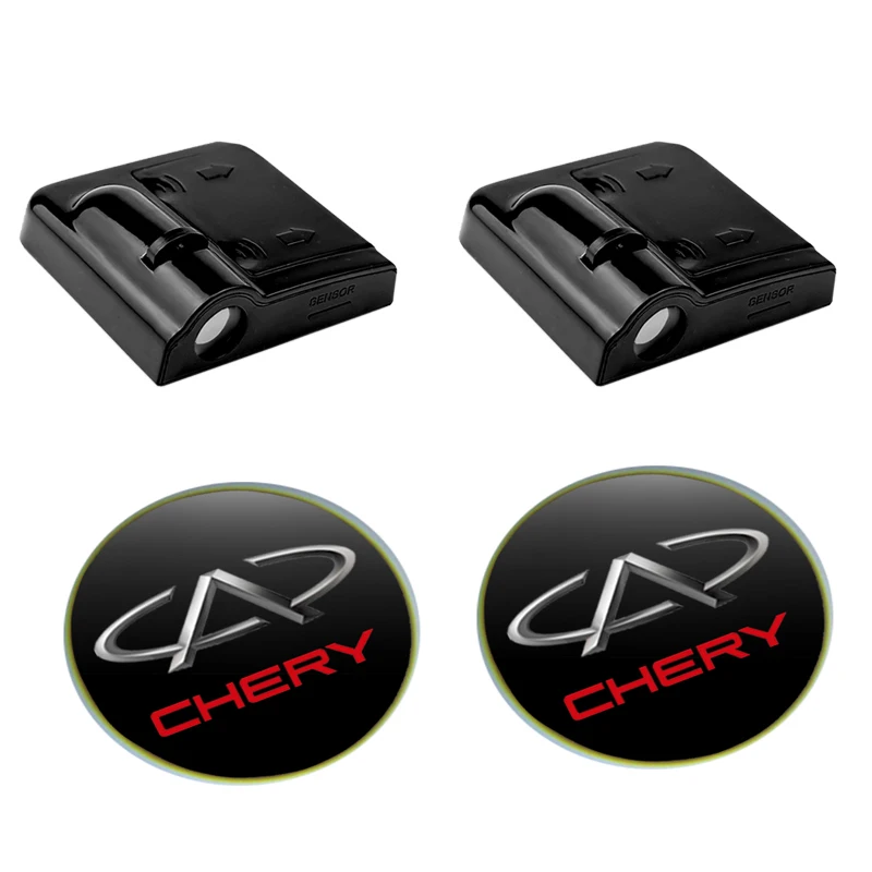 

Светодиодная лампа с эмблемой двери автомобиля, беспроводная лазерная лампа для Chery Tiggo 2 3 4 7 2018-2023 Pro 8Plus T11 Arrizo A13 QQ Fulwin