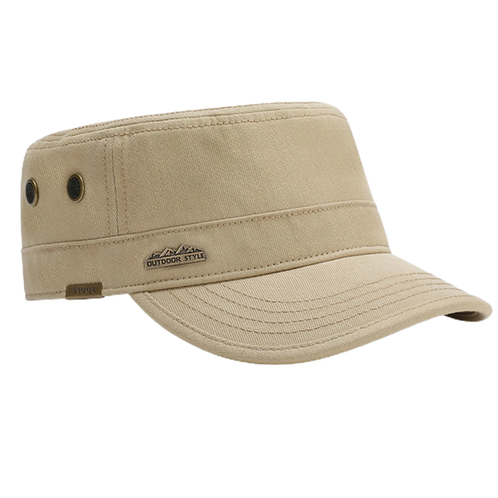 

Кепка с плоским верхом из 100 промытого хлопка, модная кепка солдата с плоским верхом, бейсболка, подходит для праздника или подарка на день р...