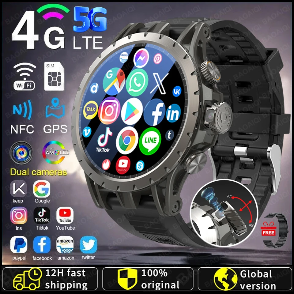 Smart Watch 4G Full Netcom Android 9.0