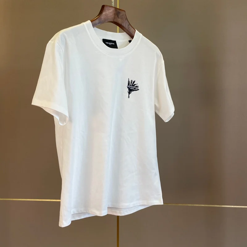 

Women's T-Shirt Embroidered 100% Cotton White Top
