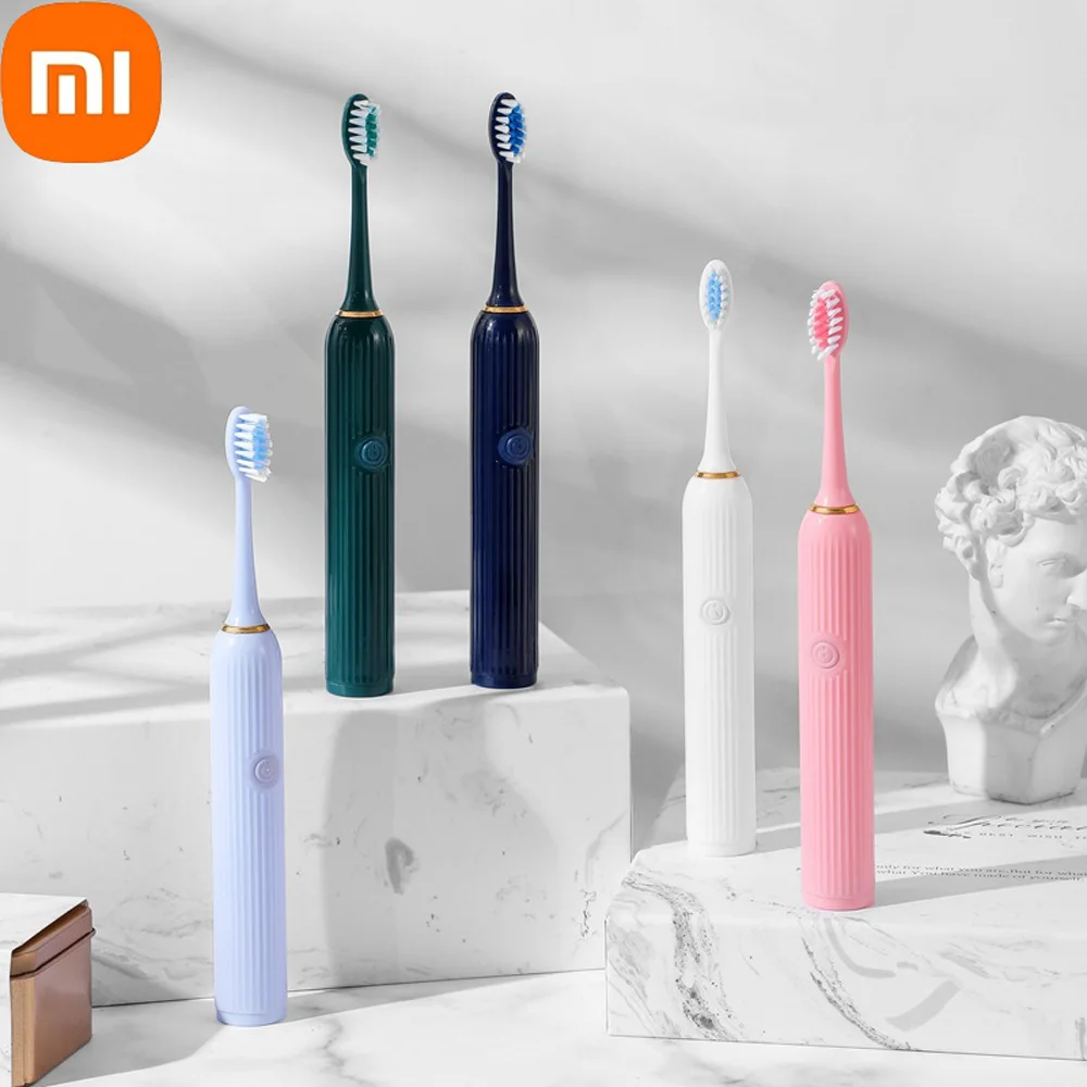 

Xiaomi Mijia 2022 Electric Fine Hair Toothbrush Adult Kids Waterproof Electric Toothbrush Striped Shape Toothbrush