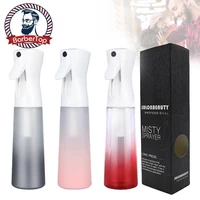 300ml hairdressing spray bottle empty refillable mist high pressure continuous watering can hair stylist director automatic tool