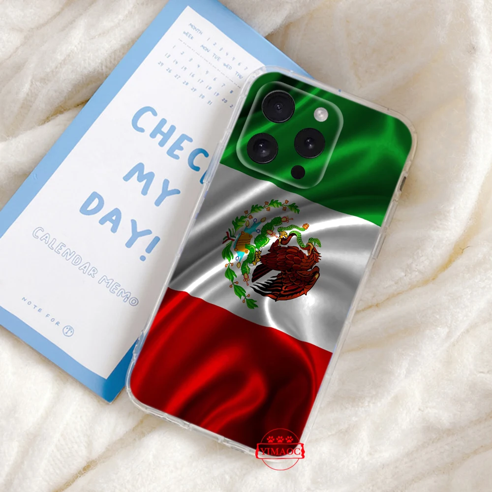 Черный мягкий чехол с флагом Мексики для Tecno POP 4 Pro 5 5P Camon 15 18 18T 18I 19 Spark 8P 8C 7T GO Pova 3 KD7