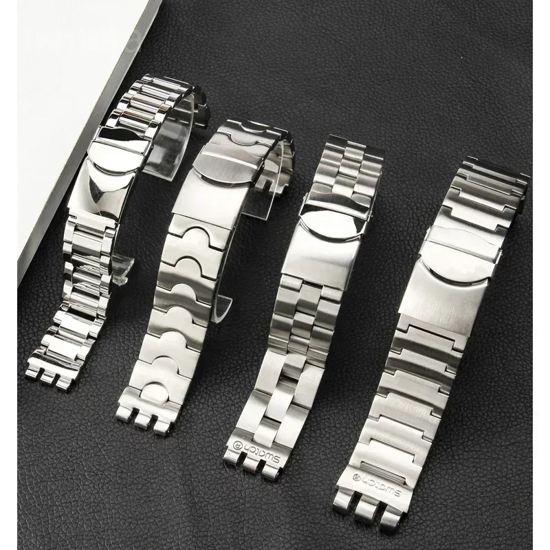 Браслет из твердой изысканной стали мужской и женский ремешок для ручных часов