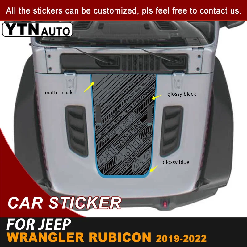 Виниловые Стикеры для Jeep Wrangler JL Rubicon 2019-2021 2022 |