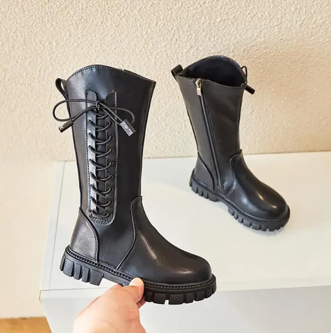 

Children's Fashion Boots Cool All-match Girls Soft Sole Snow Boots Classic Button Color Casual Autumn New 2022 Boys Short Boots
