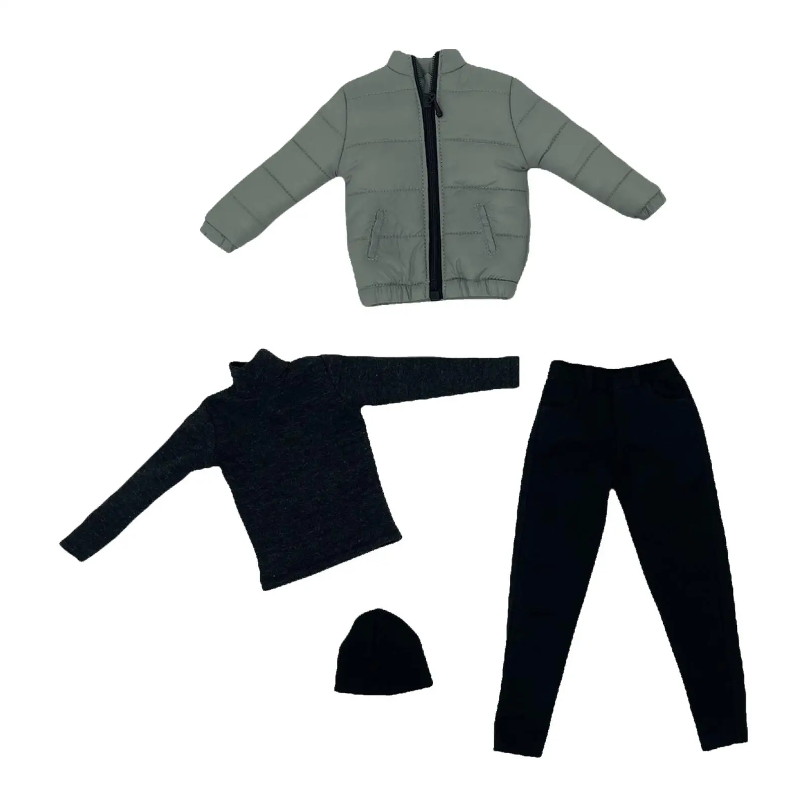 

4x 1:6'S Clothes Fashion Carefully Sewing Handmade Full Suit for 12'' Male Dolls Costume Accessories Dress up Outfits