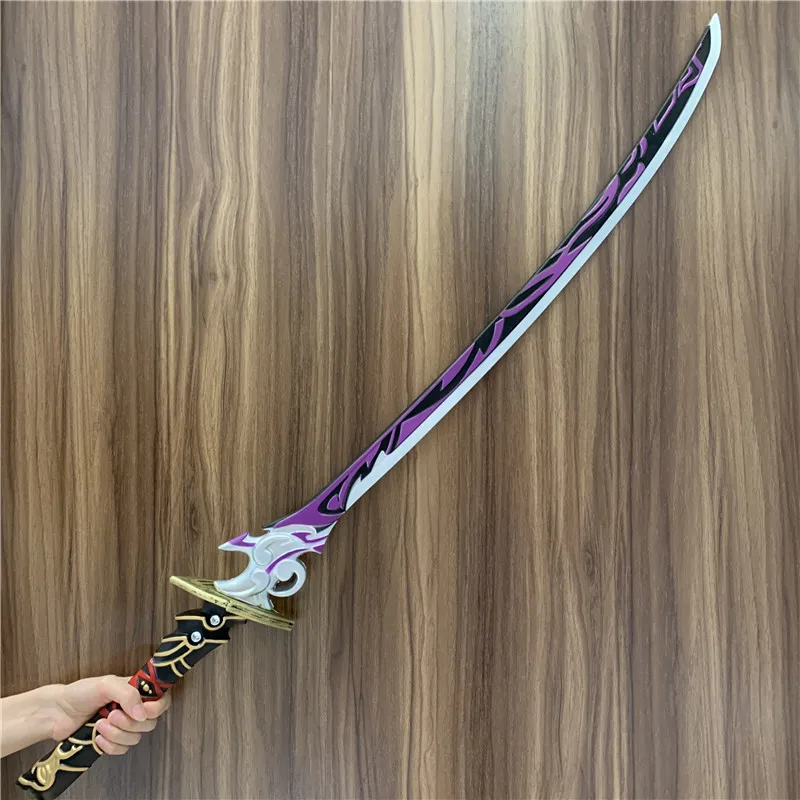 Фото 105 см Raiden Shogun Katana Sword Game Genshin Impact Sword Beelzebul Musou Sword Косплей Оружие Реквизит Безопасность PU Роль Подарок №2