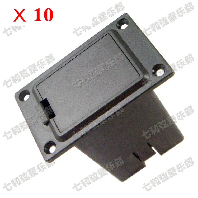 

10 Pcs Black 9V Battery Boxs/Holder/Case/Compartment Cover for Active Guitar & Bass Pickup (DCH-SX-10)