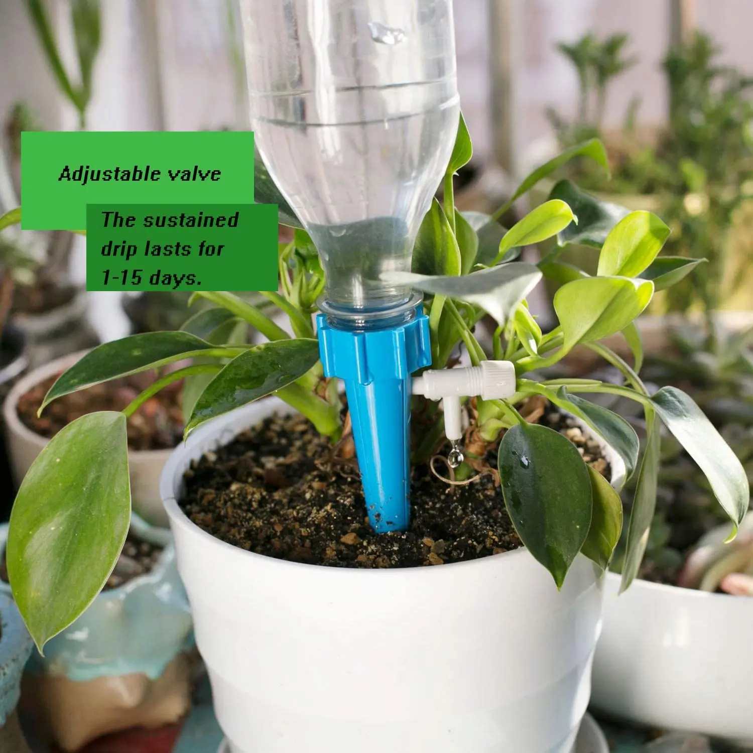Self Watering Spike Adjustable Drip Irrigation System Device With Slow Release Control Plants Auto Water Dripper |