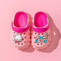 1 15y 4 color boys girls summer mules clogs kids cute cartoon hole sandals baby slippers flat childrens garden beach shoes