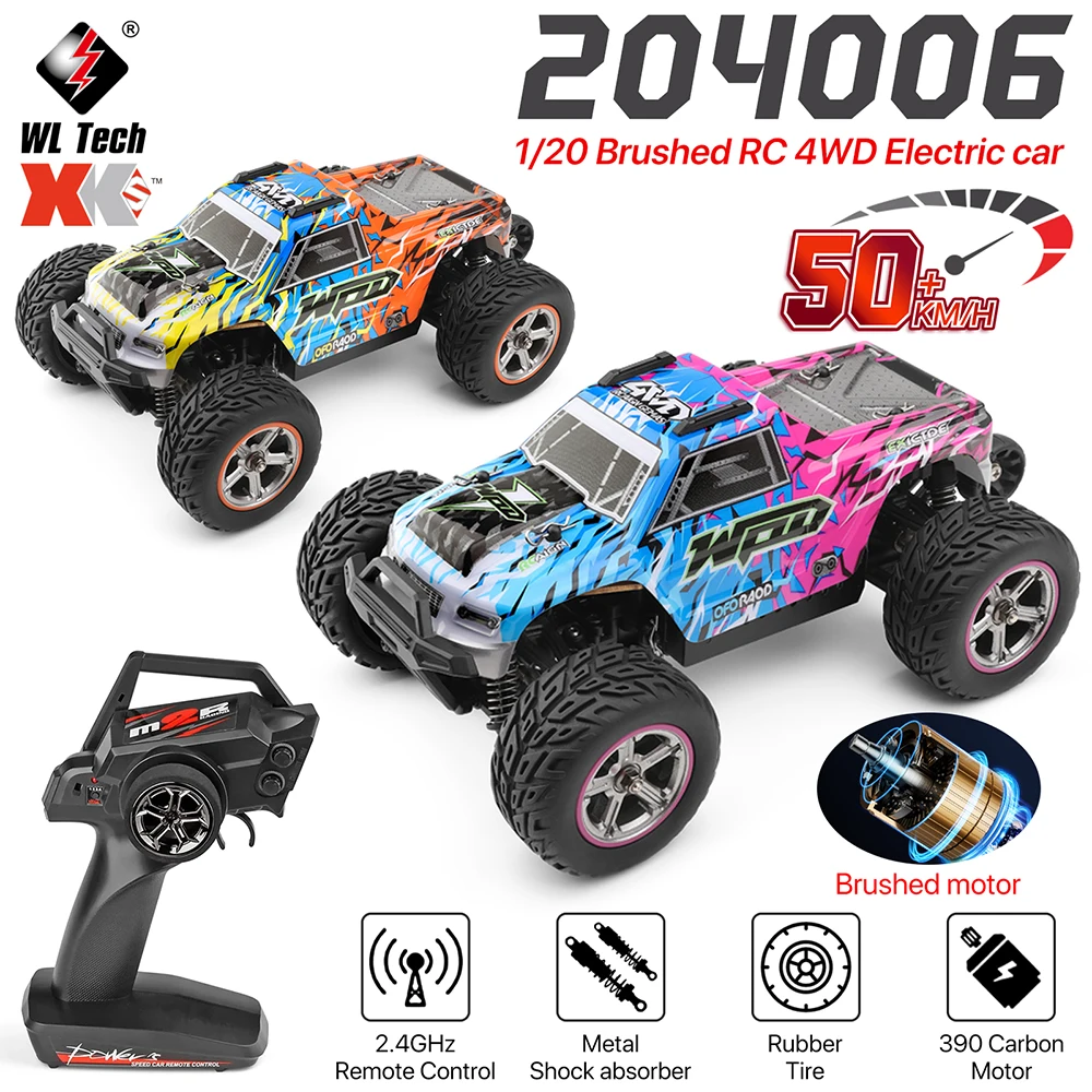 WLTOYS 204006 Радиоуправляемая машина 1/20 2 4G 80 м электрические внедорожные автомобили