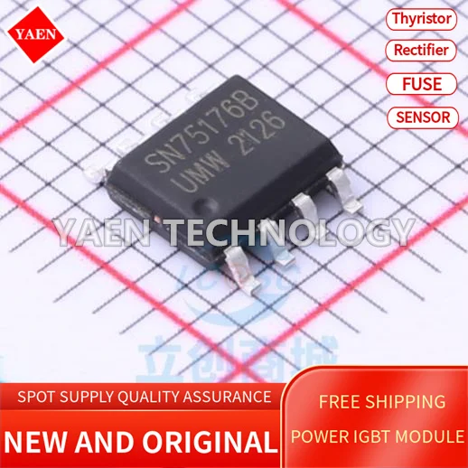 10 шт./партия SN75176BDR SN75179BDR SN75451BDR SN75452BDR SOP-8 новый оригинальный чип для автобусного трансивера 10 шт./партия SN75176BDR SN75179BDR SN75451BDR SN75452BDR SOP-8 новый оригинальный чип для автобусного трансивера