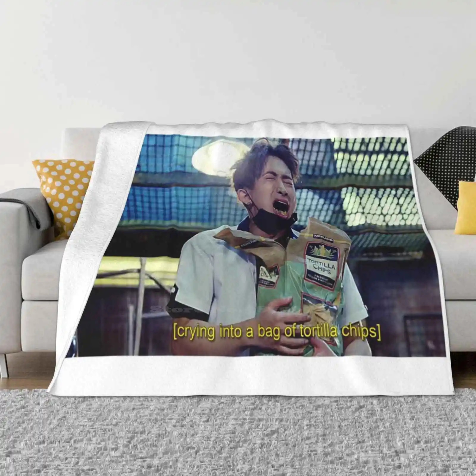 Wonho | Эмоционально питание Tortilla Chips Модное мягкое теплое одеяло Mx Kpop Idol Monsta X Rush? ?