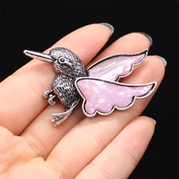 new bird shape brooches tibetan silver color alloy brooch pin for women party dress coat fashion jewelry accessories gifts