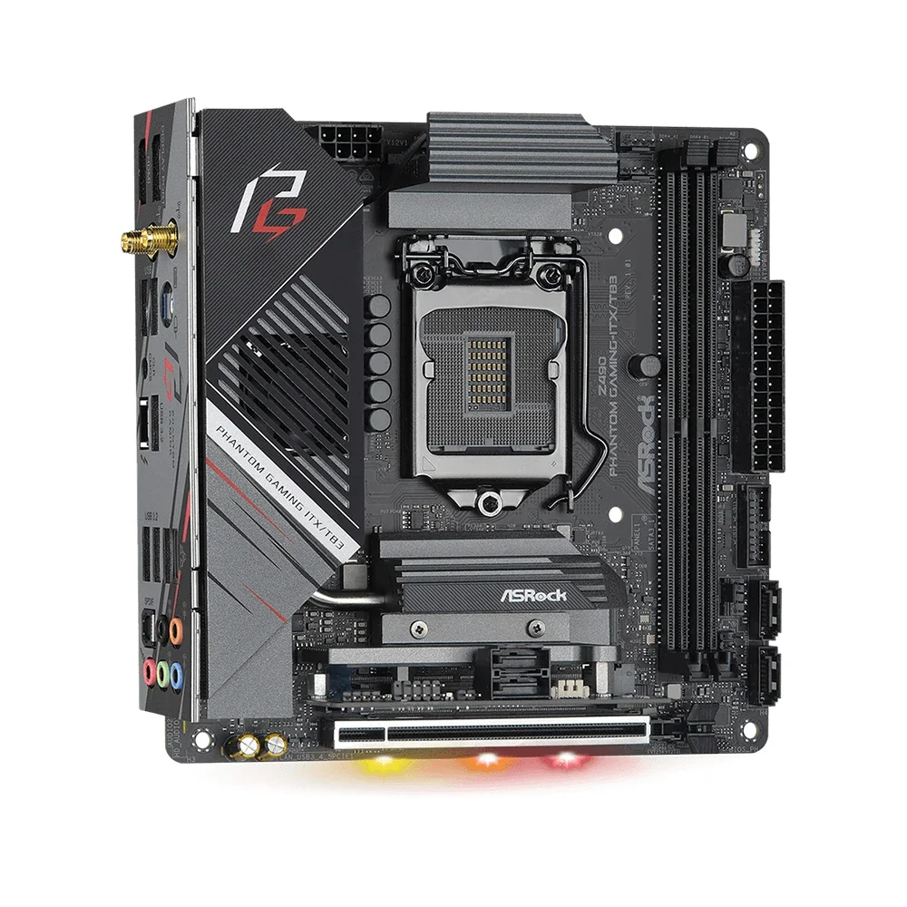 Материнская плата ASRock Z490 ITX поддерживает i9-11900KF 10900K i7-11700K 10700F i5-11600 10400 Процессор DDR4