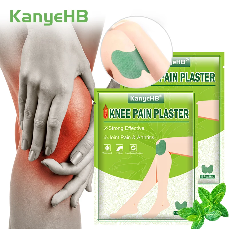 

30Pcs=2Bags Knee Joint Muscle Pain Relief Plaster Wormwood Herbal Patches Rheumatoid Arthritis Treatment Stickers Body Care A713