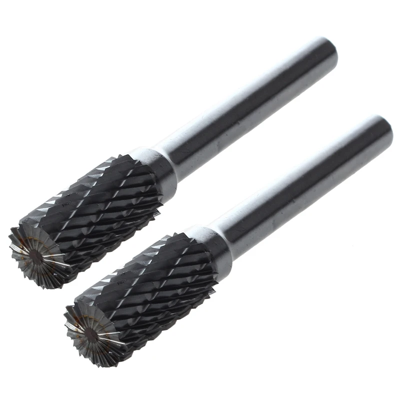 

2Pcs 10Mm Head Diameter Cylindrical Tungsten Carbide Rotary Burr-FS-PHFU